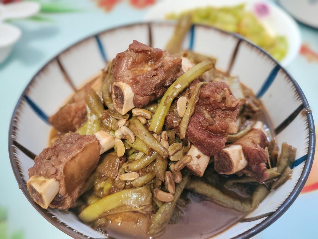 排骨焖豆角