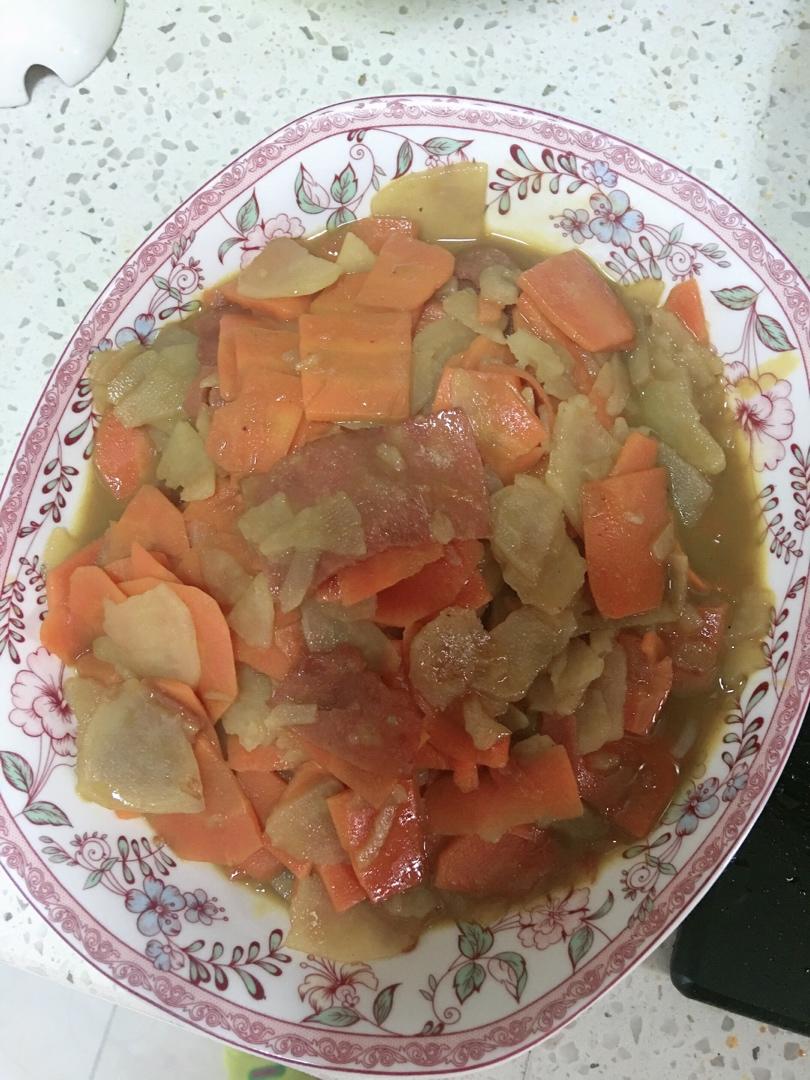 培根土豆胡萝卜片