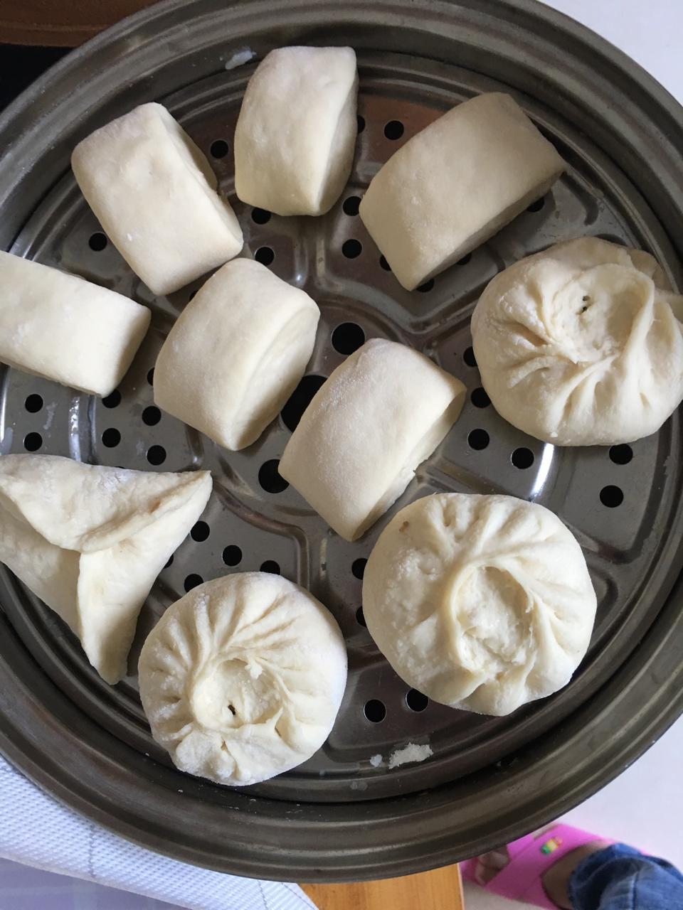 宸宸哒妈咪做的家常蒸包子(新手必学 超详 各式花卷馒头适用)