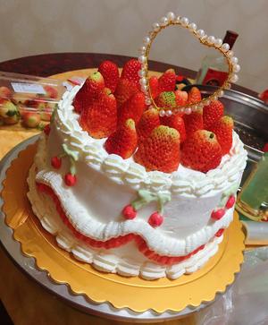 十寸沙嗲蛋糕、水果蛋糕、玫瑰花蛋糕，新手蛋糕的做法 步骤13