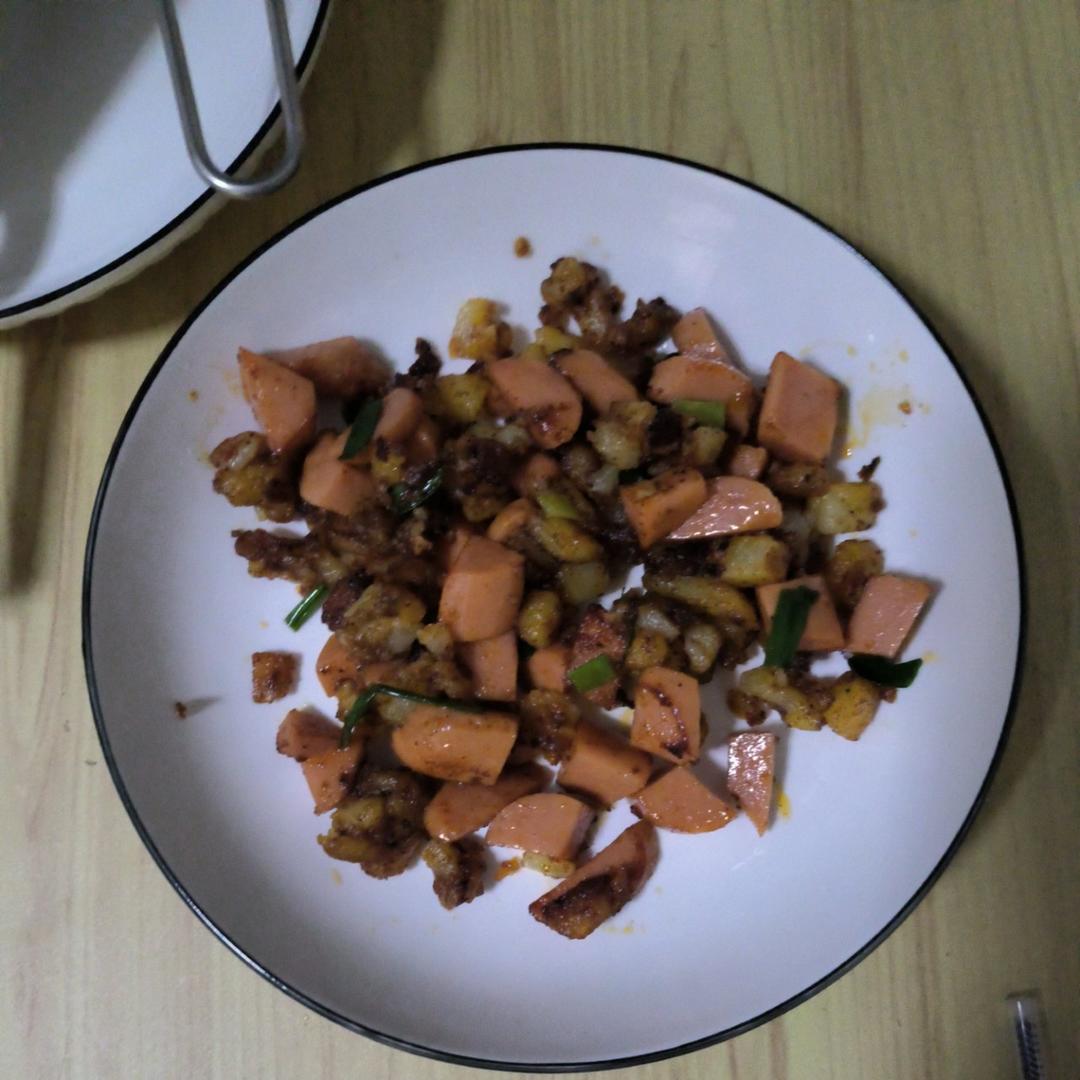 孜然香肠土豆