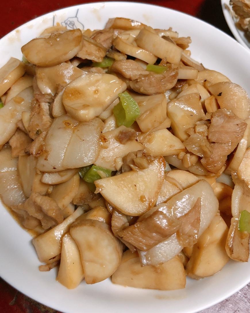 kimberley90做的肉炒杏鲍菇