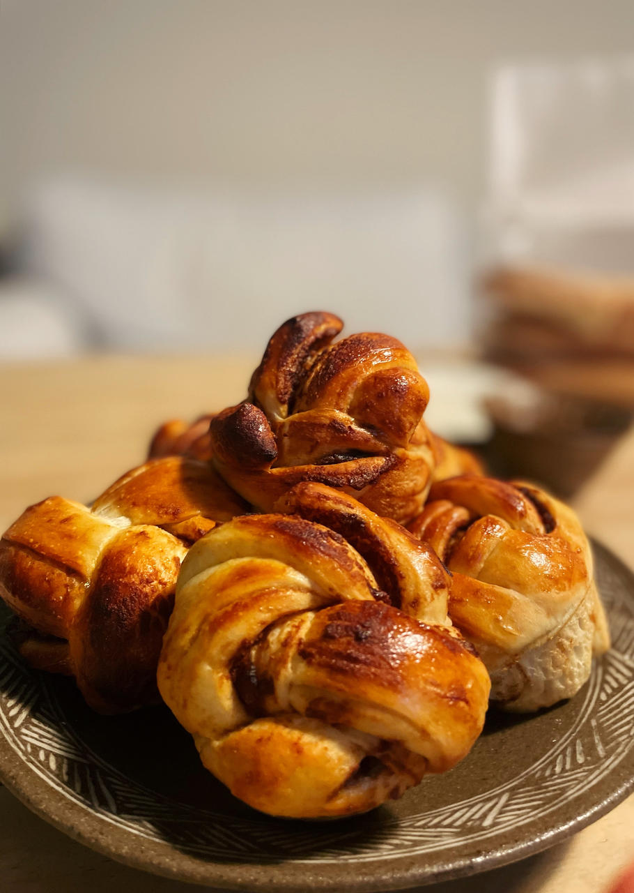 好吃但没罪恶感的法式肉桂卷(cinnamon buns)