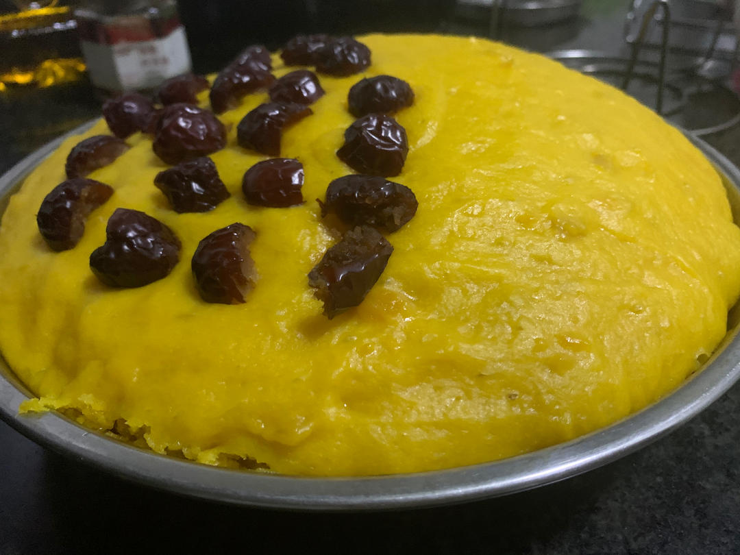 松软不发粘的南瓜发糕