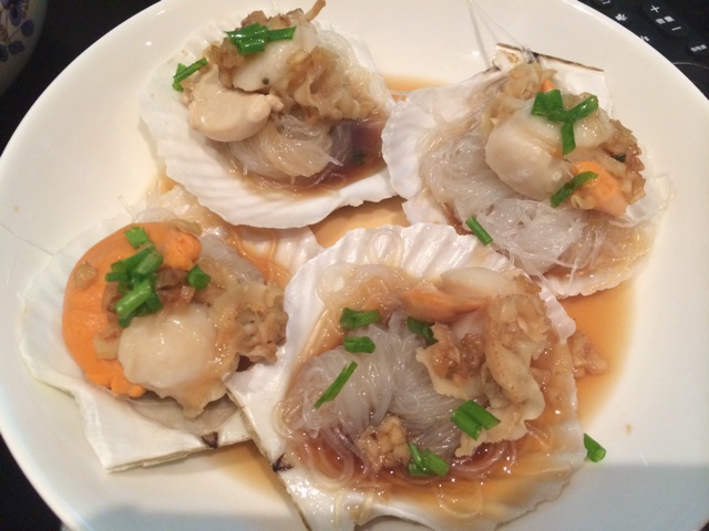 蒜蓉粉丝蒸扇贝