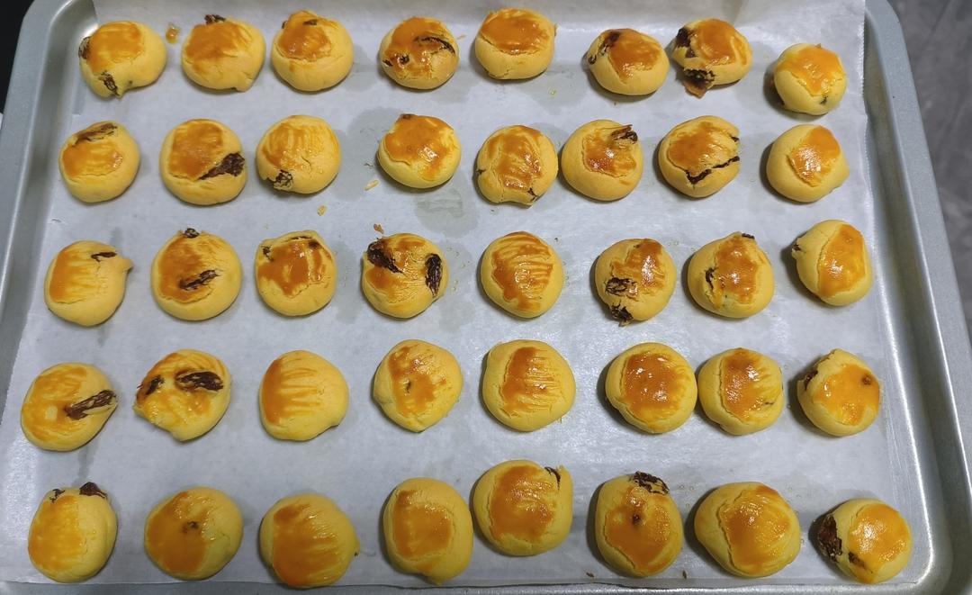 奶香浓郁！酥到掉渣！天然低糖加州葡萄干奶酥！