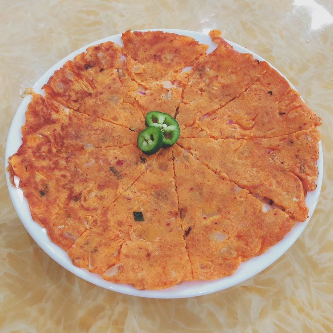 堂妈教你做泡菜饼