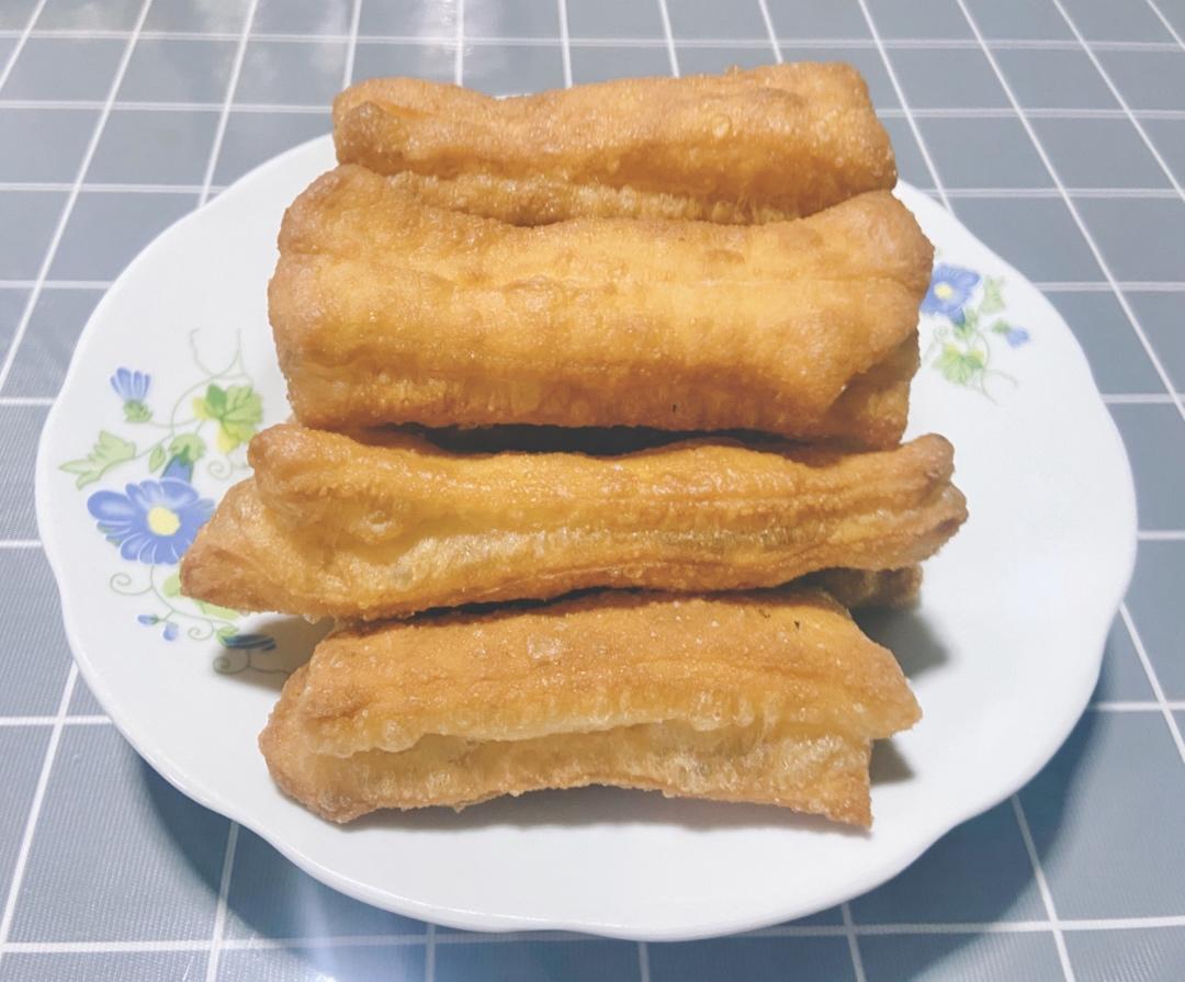 自制无泡打粉油条