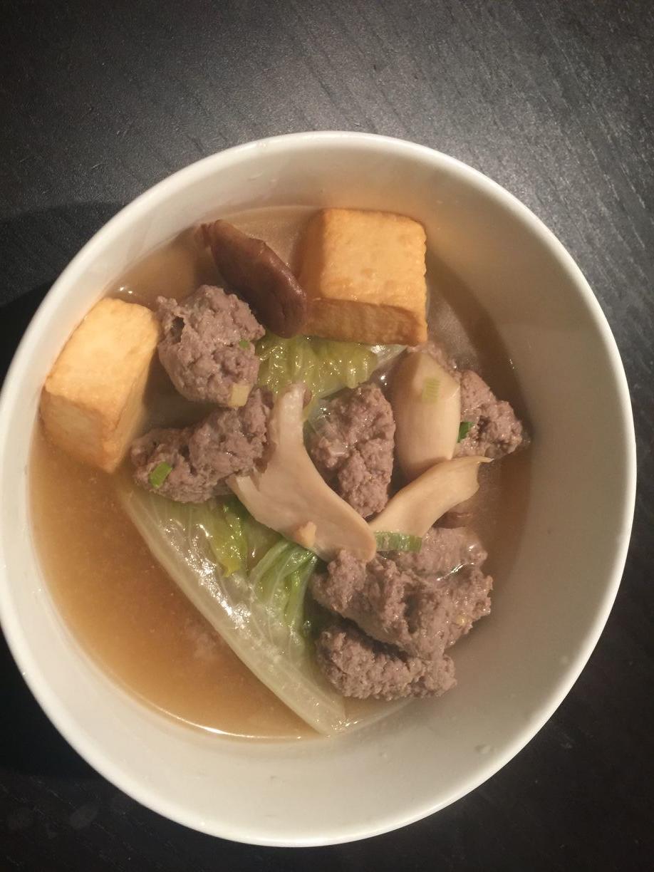 白菜丸子汤的做法