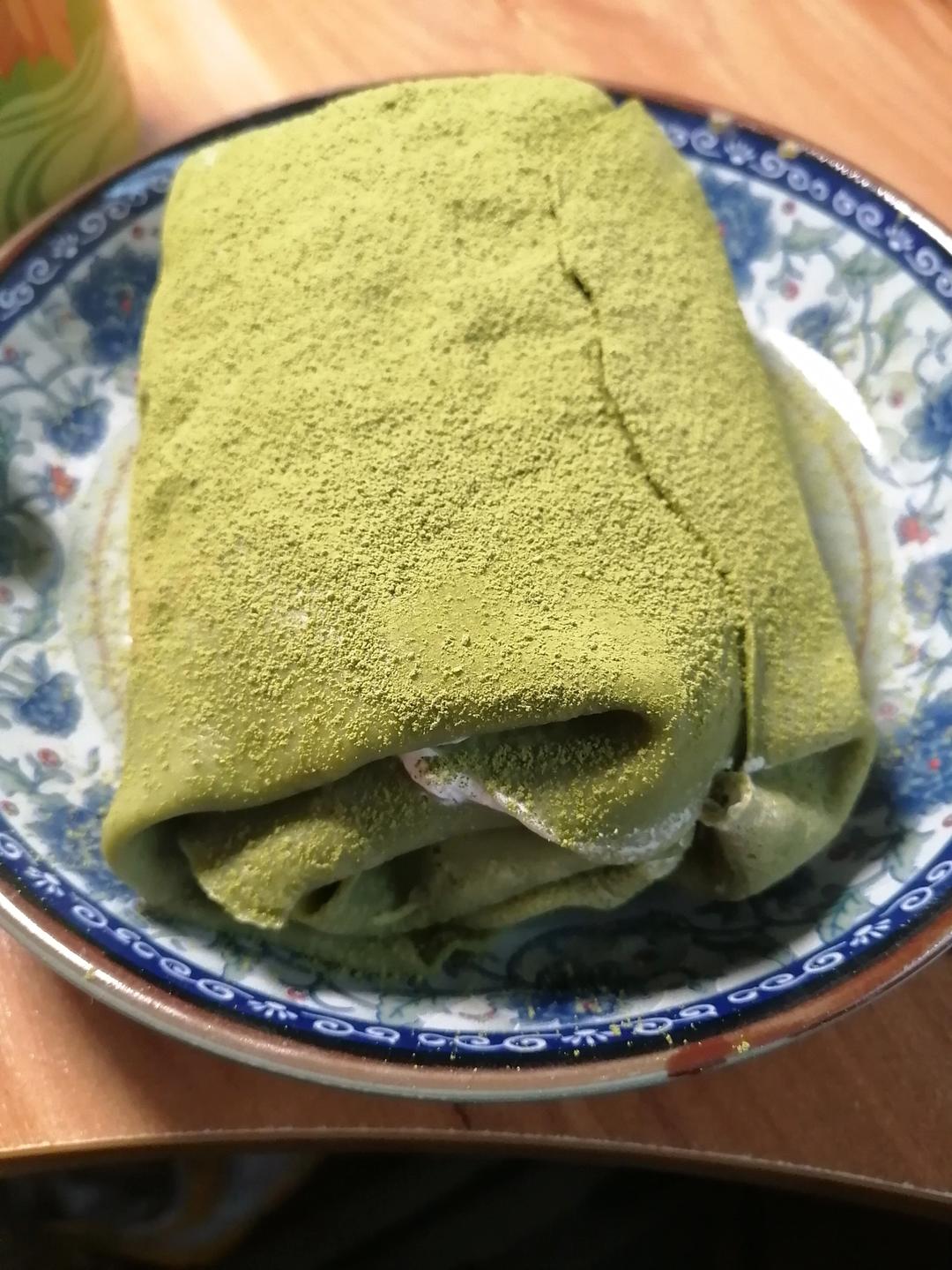 抹茶毛巾卷