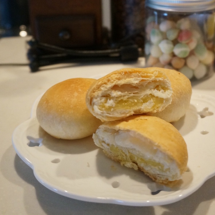 酥皮绿豆饼   酥得掉渣渣