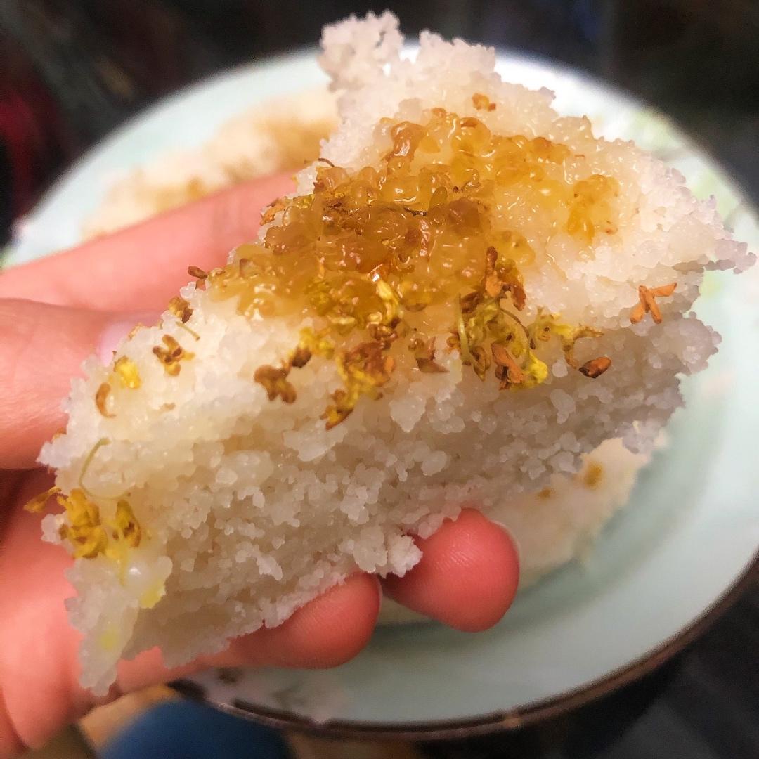 桂花糕，中式小点心，糯米糕，劣狐狐