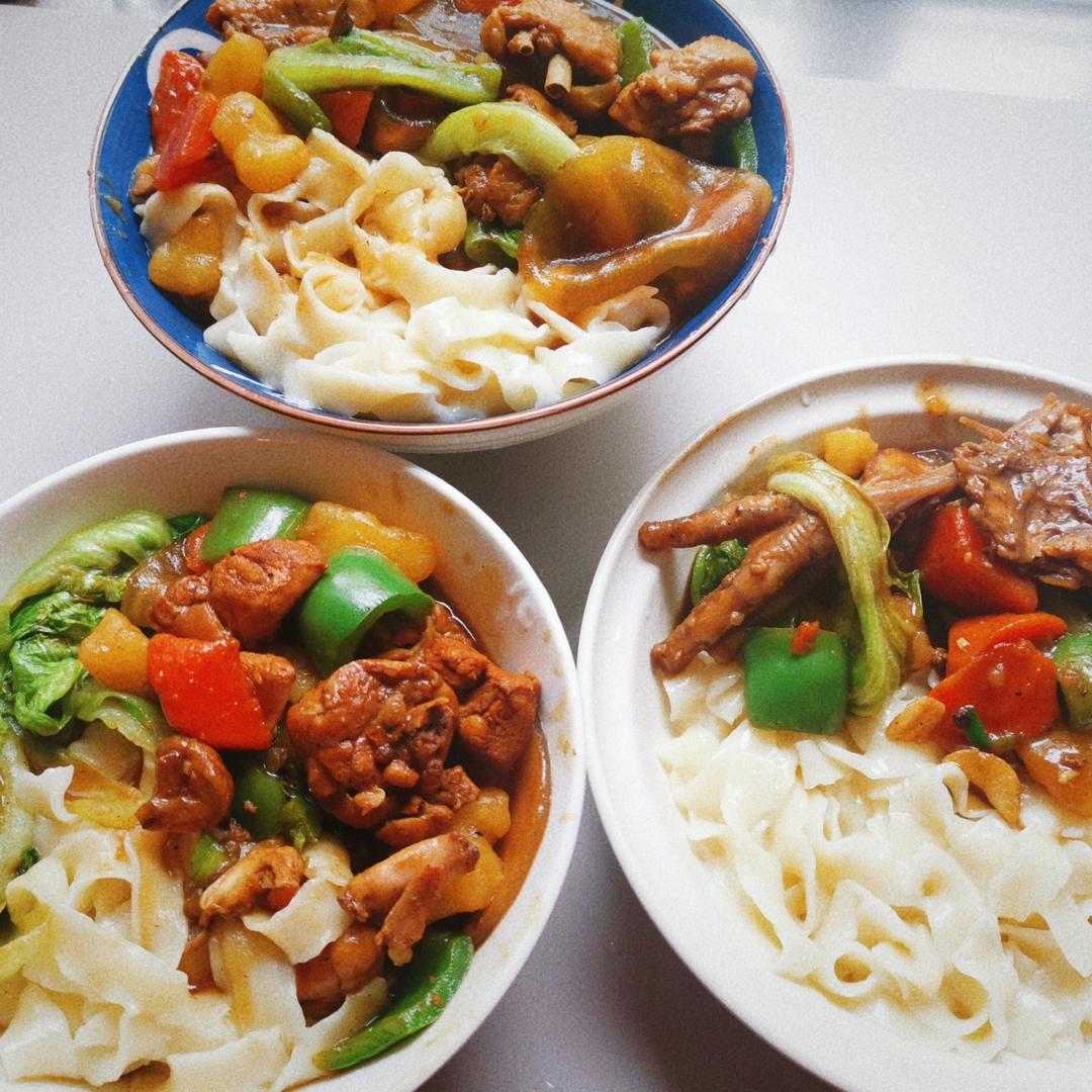 大盘鸡拌面