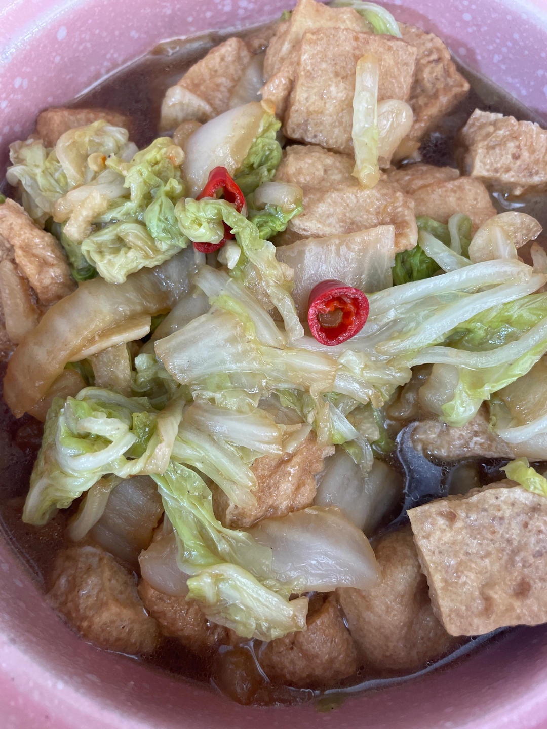 💥巨下饭｜给肉都不换｜白菜🥬炖豆泡儿🔥