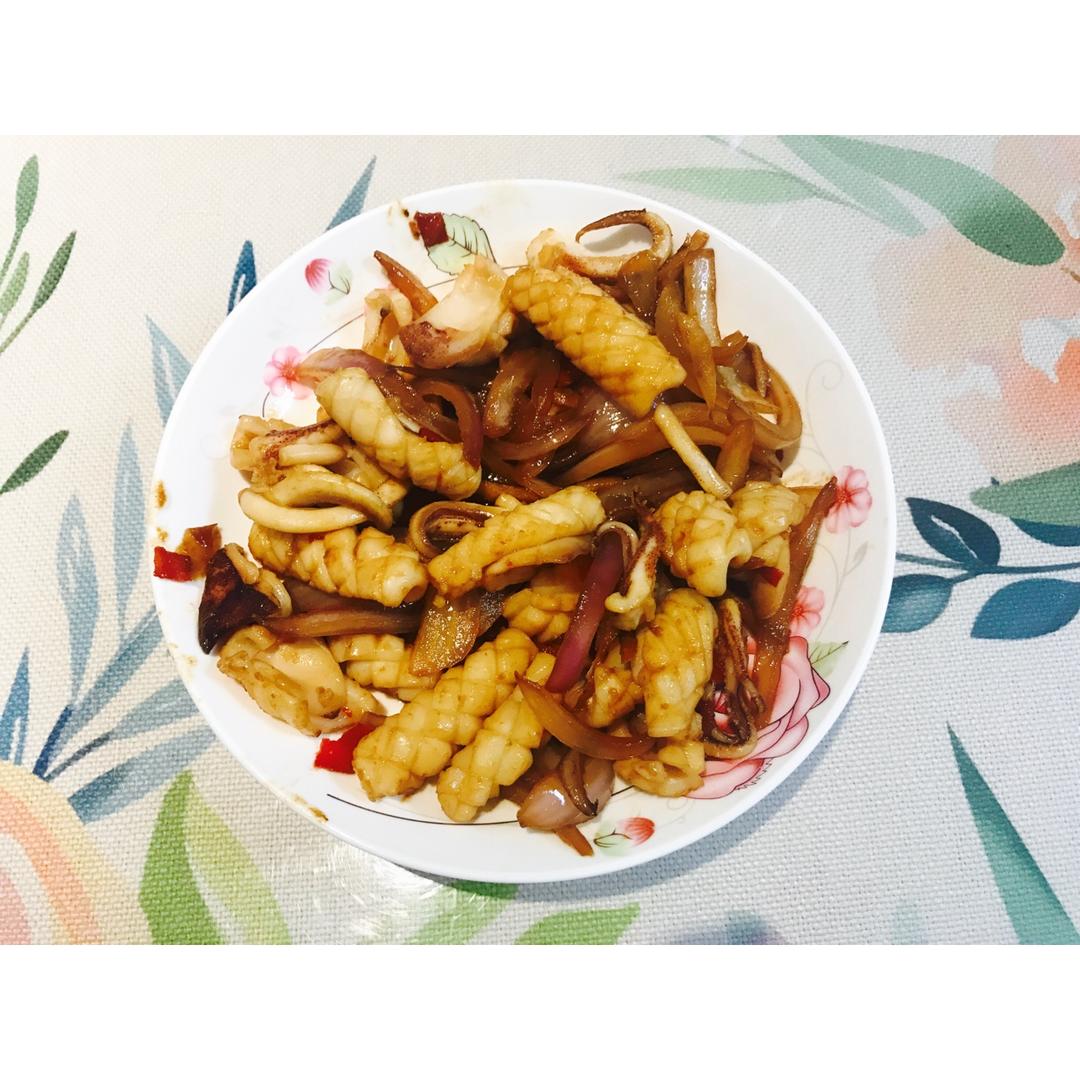 洋葱爆炒鱿鱼