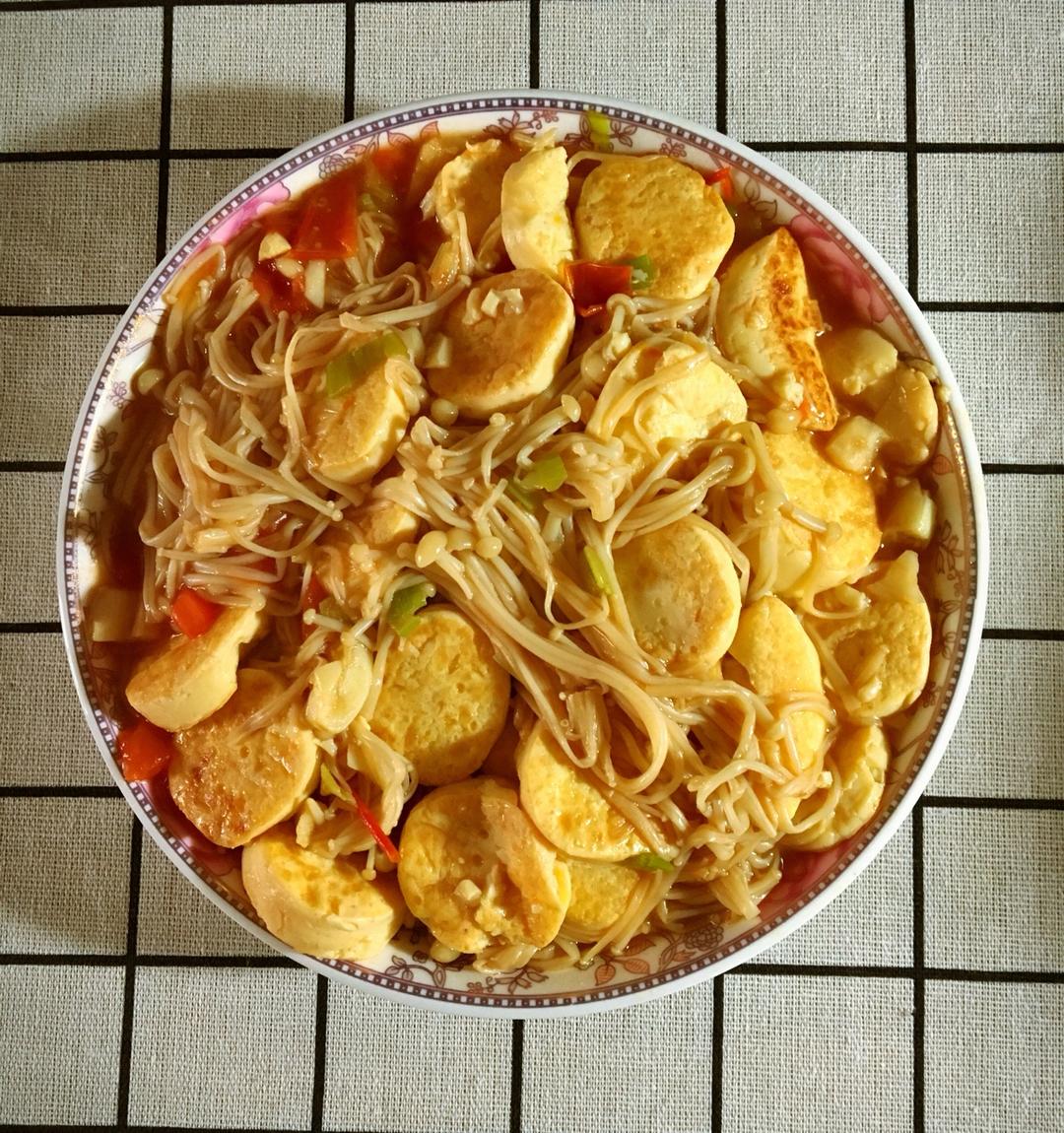 超级下饭菜--金针菇日本豆腐