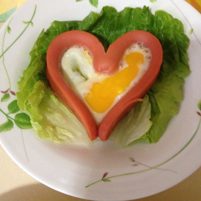 心形煎鸡蛋