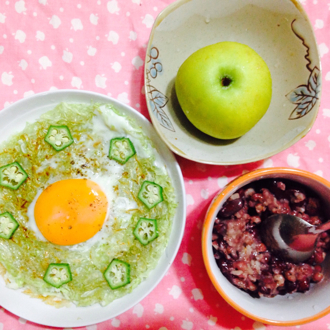 快手早餐料理-卷心菜烘蛋