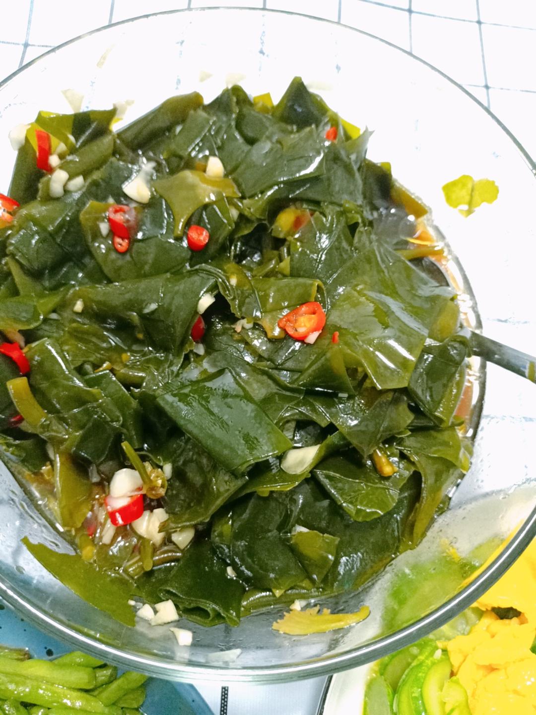 超美味的凉拌海带苗的做法