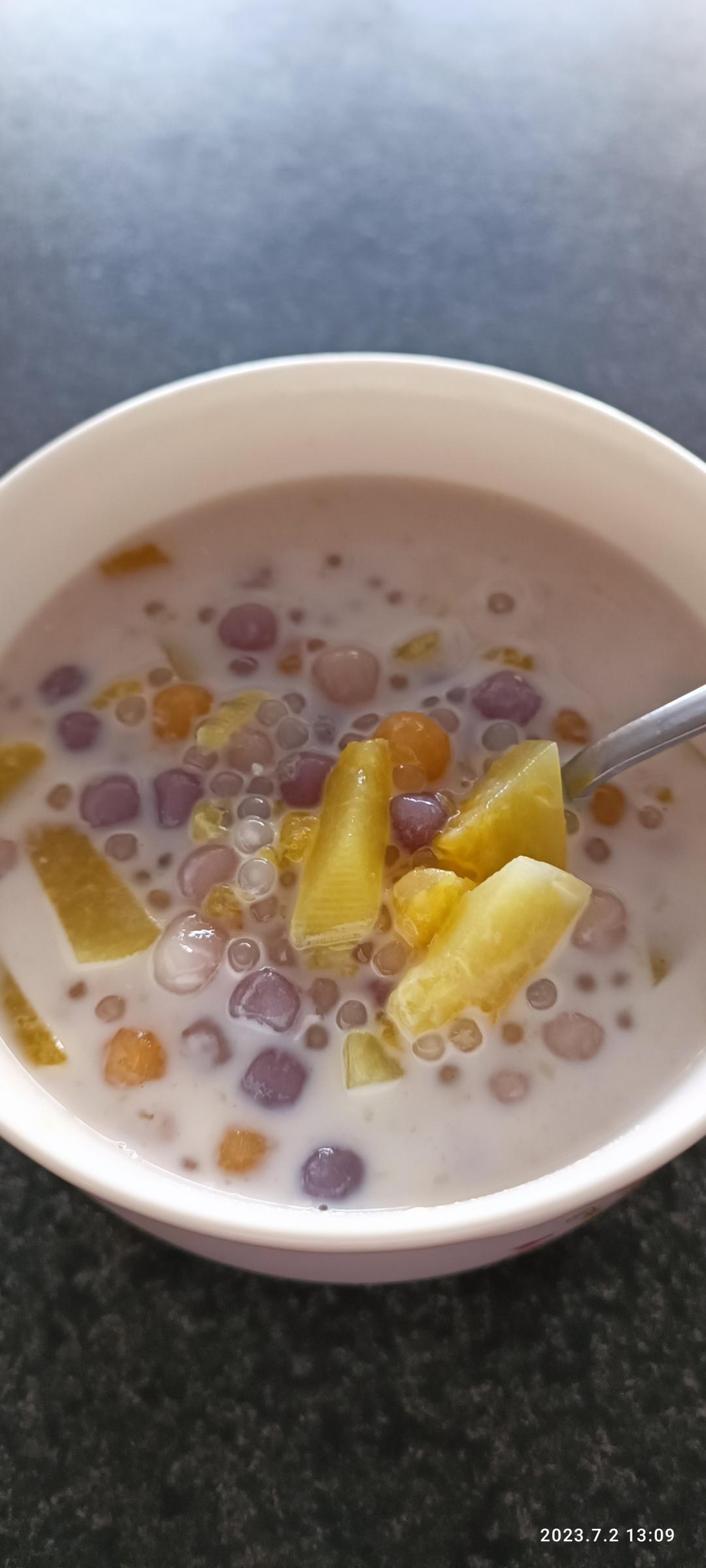 女孩子一定要吃的木瓜牛奶西米露 👏👏美容养颜