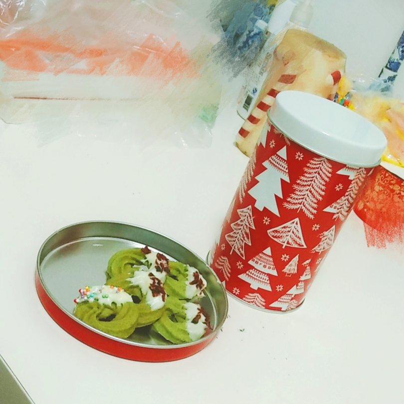 【圣诞花环】抹茶曲奇