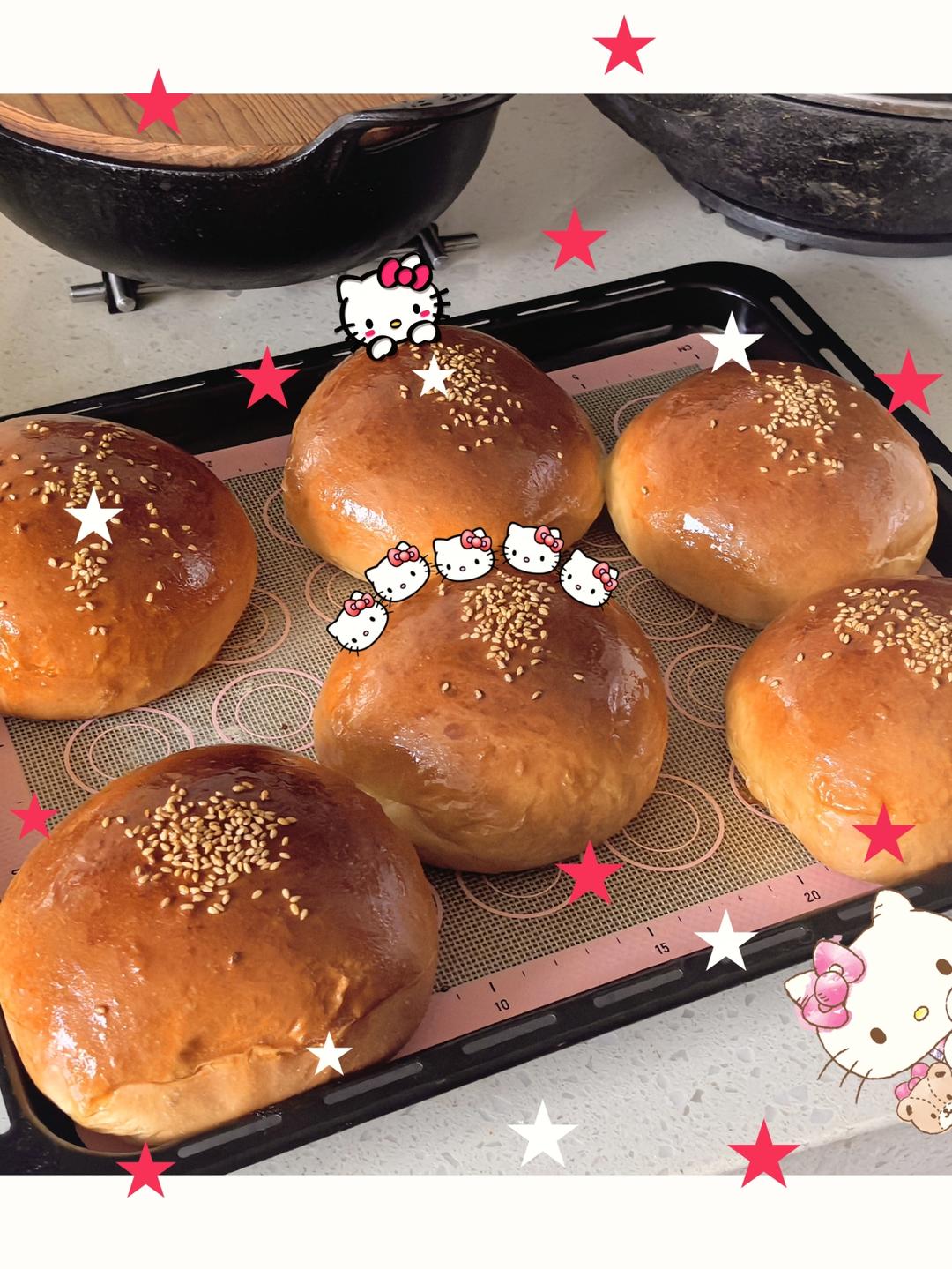 最正宗的美式汉堡胚配方，媲美汉堡王（汤种法）