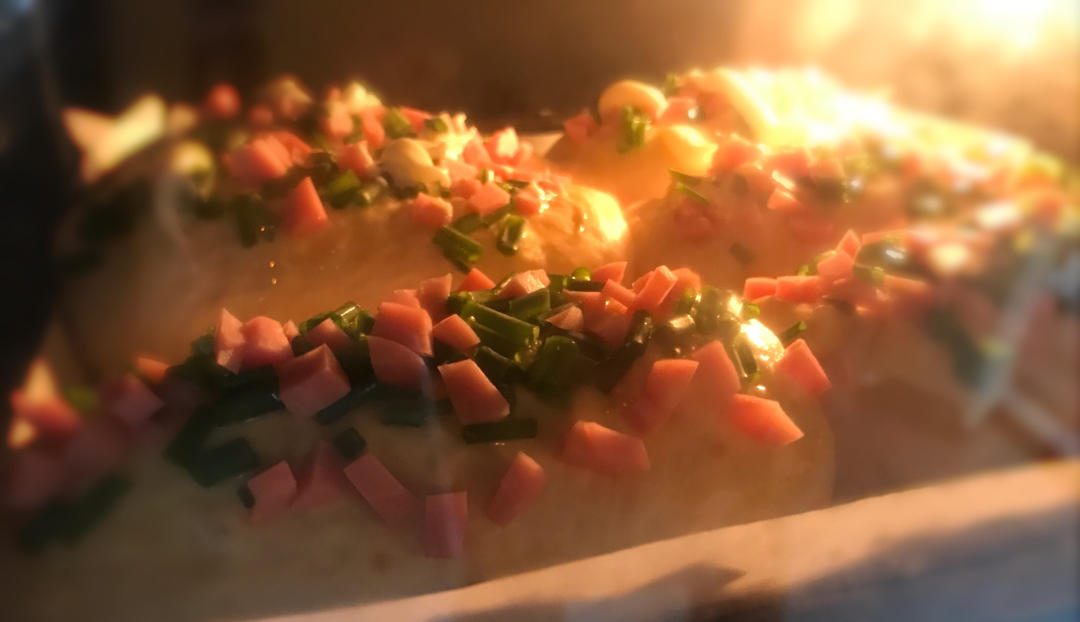 香葱火腿肉松面包