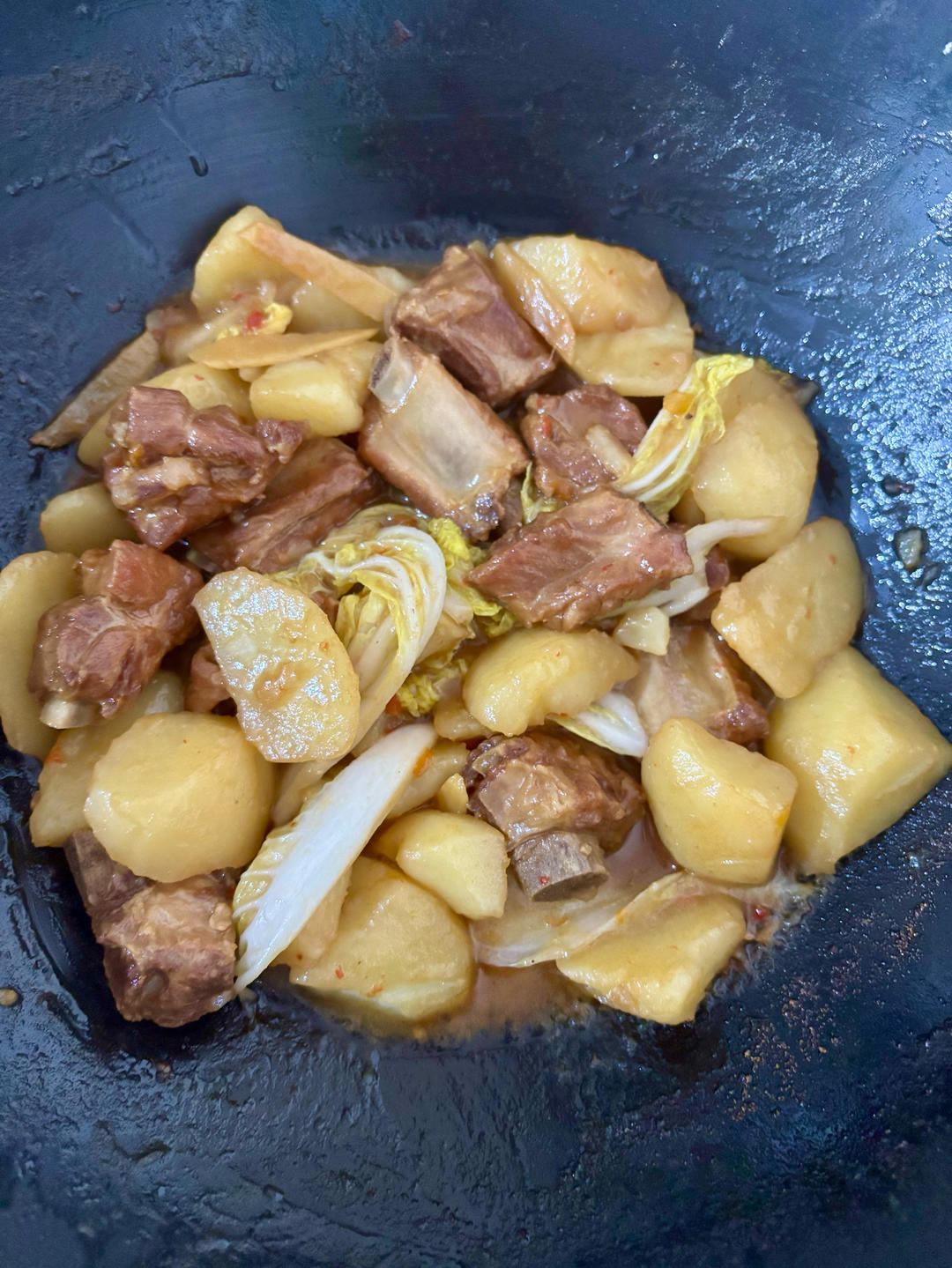 土豆烧排骨