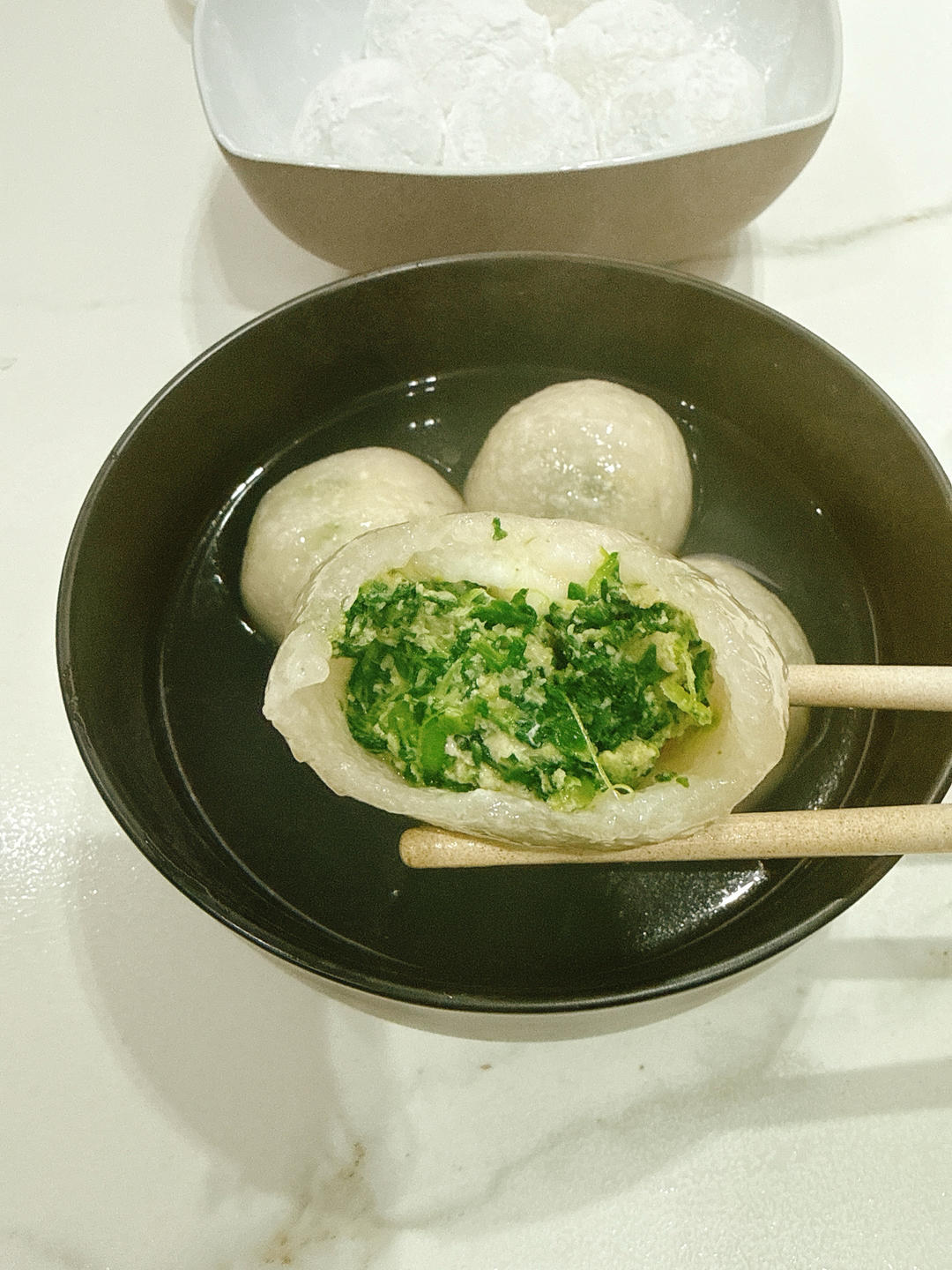 荠菜鲜肉汤圆（小美版）