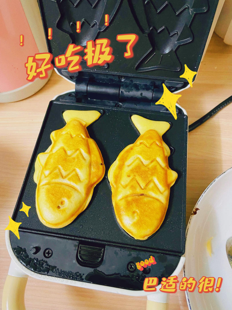 🔥无需打发❗️❗️一个料理机就能搞定的鲷鱼烧