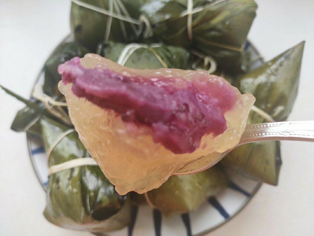 紫薯西米水晶粽