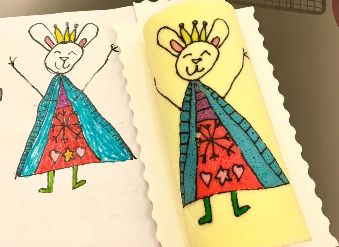 细腻零消泡彩绘蛋糕卷图案面糊制作方法