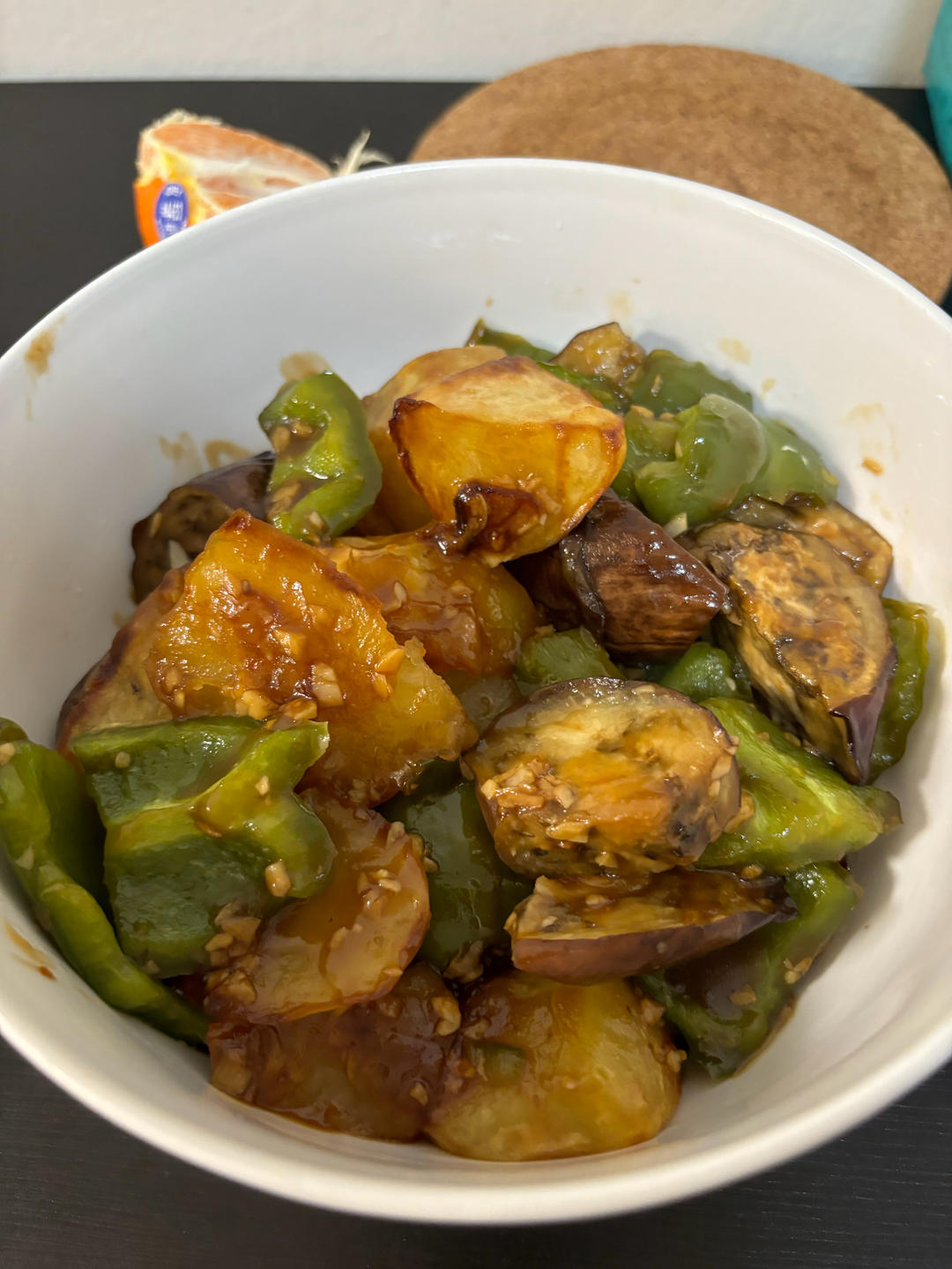 空气炸锅版地三鲜