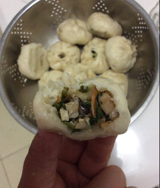 节省一半时间的大包子（另付翠绿菜包子，肉包子，腹黑包子食谱）