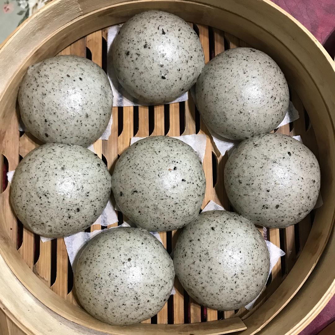 奶香黑芝麻刀切馒头