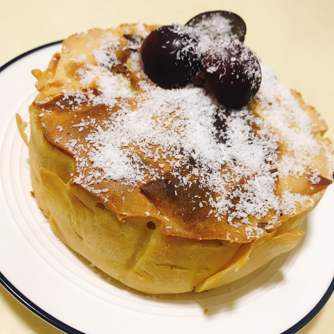 健康低脂的苹果蛋糕