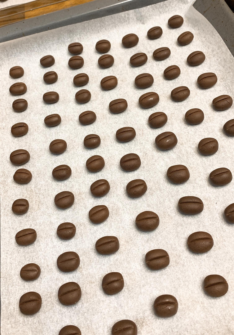 以假乱真的咖啡豆小饼干