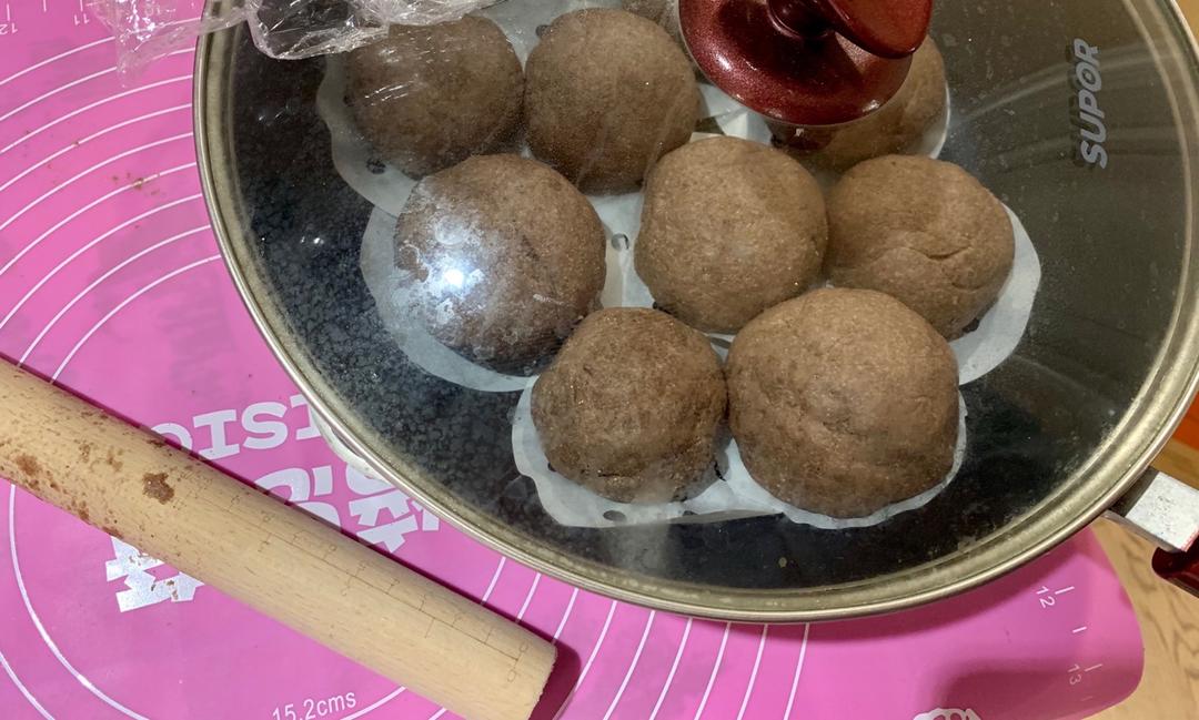 黑全麦无糖馒头