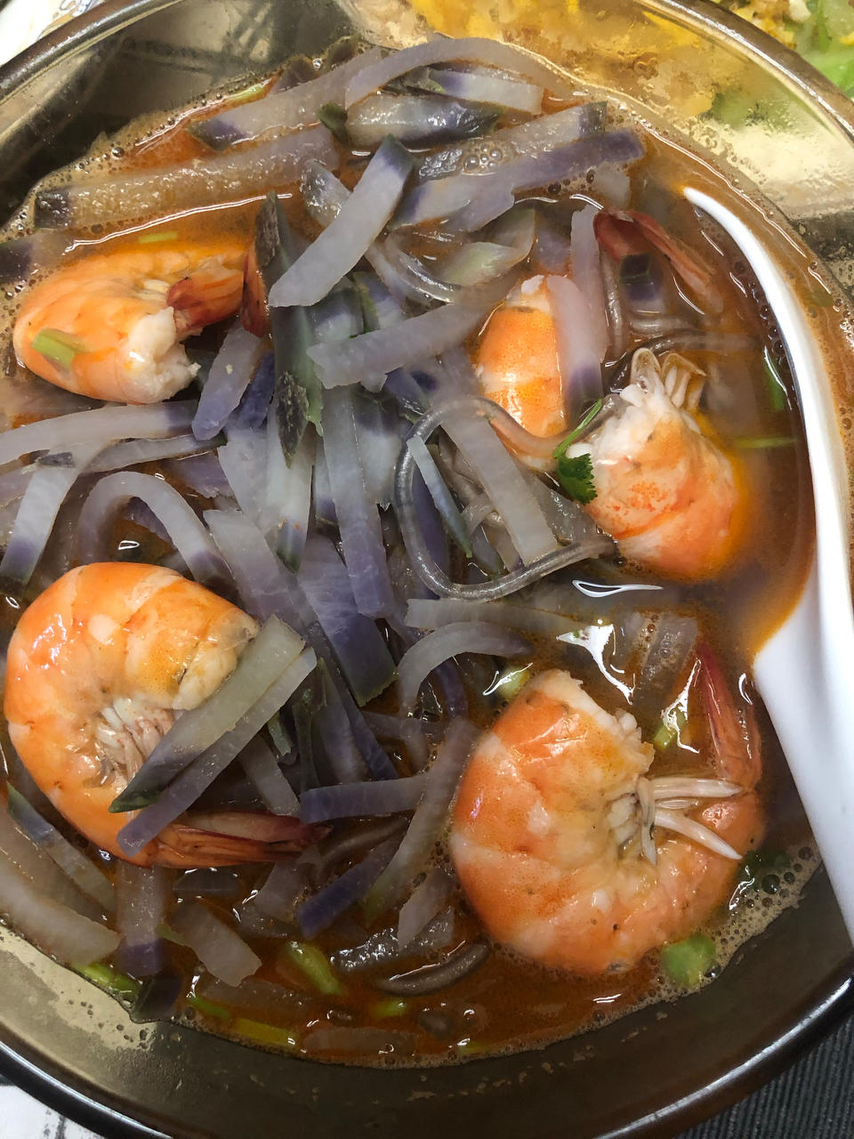 萝卜丝粉丝虾汤