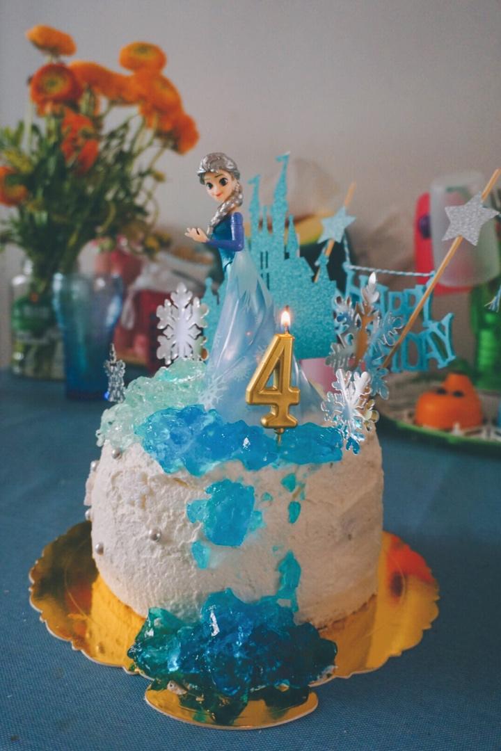 海洋冻冰雪奇缘生日蛋糕