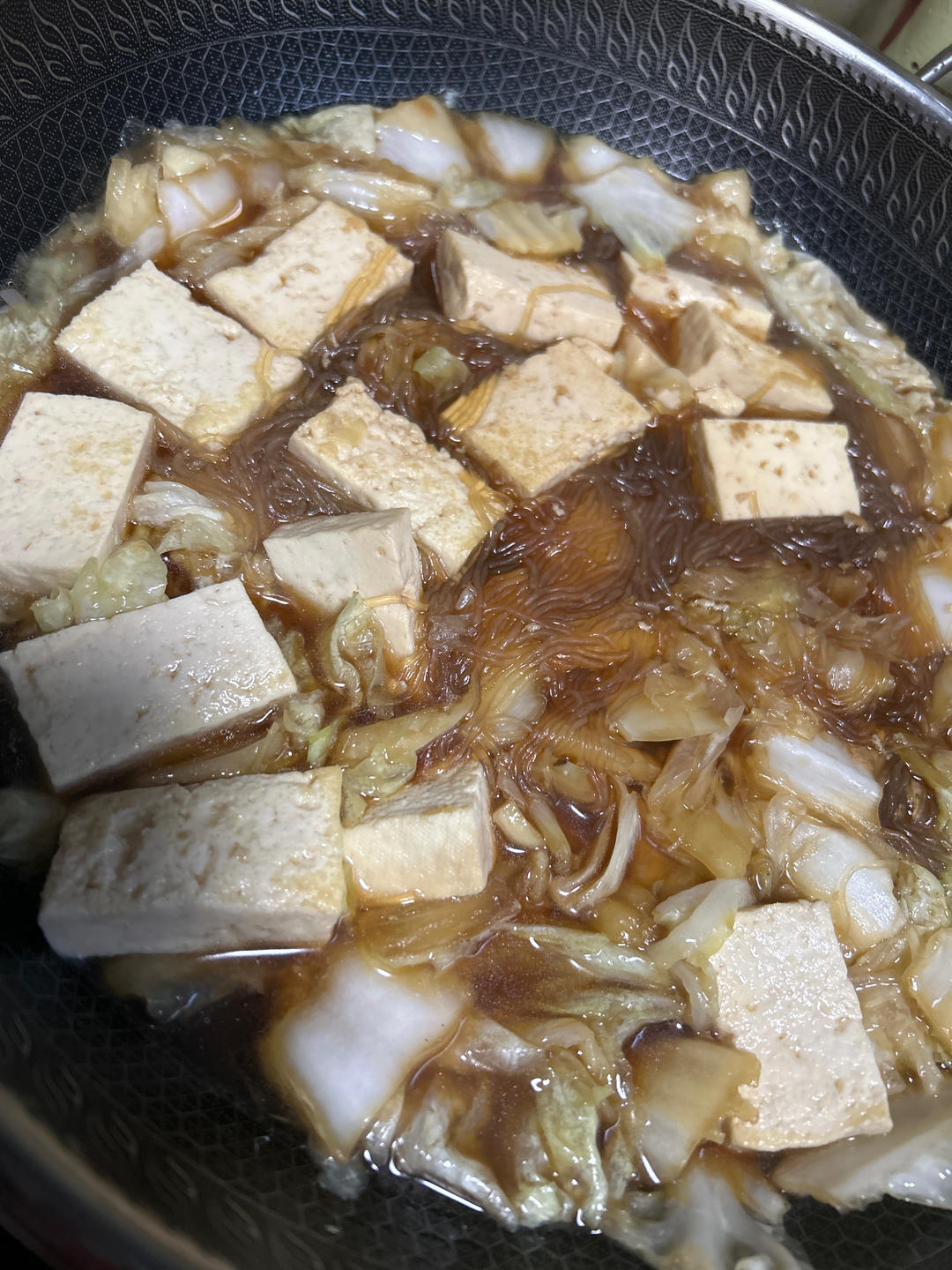 超级鲜的老豆腐炒白菜