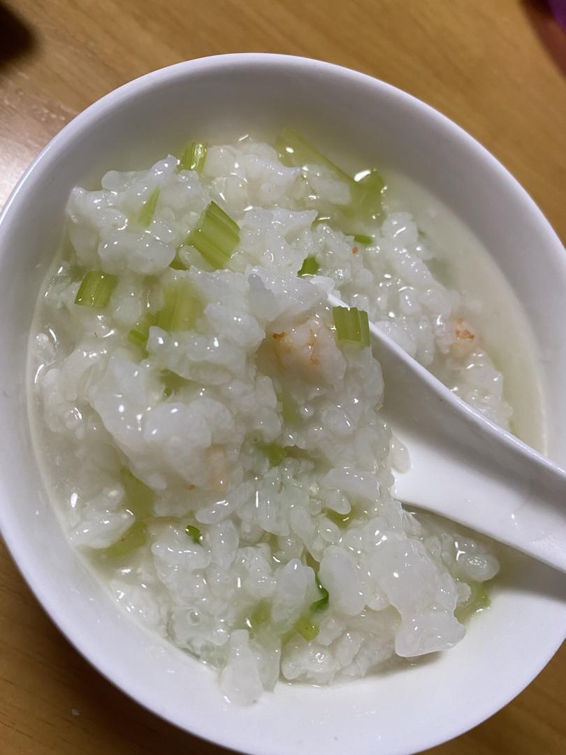 鲜虾香芹粥