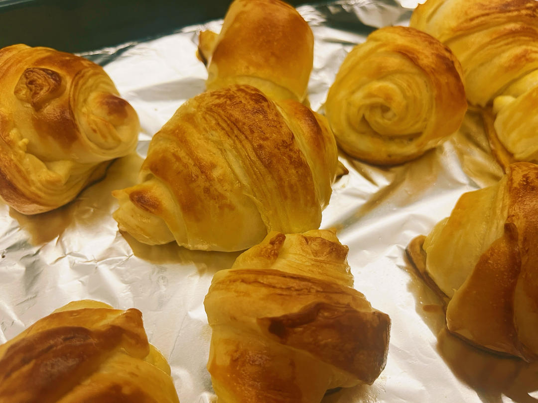 可颂🥐丹麦牛角包 懒人做法 一次成功