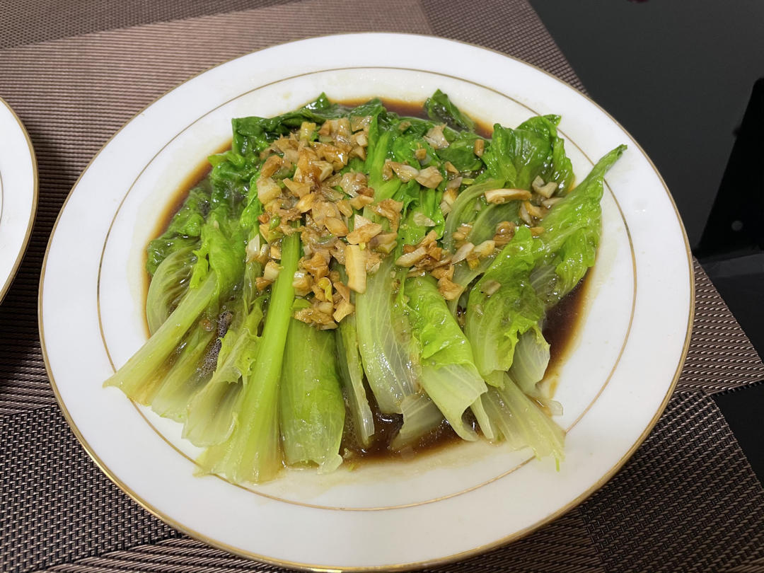 超级好吃低脂低热量的～蚝油生菜