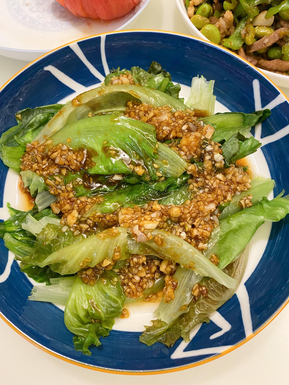 白灼生菜