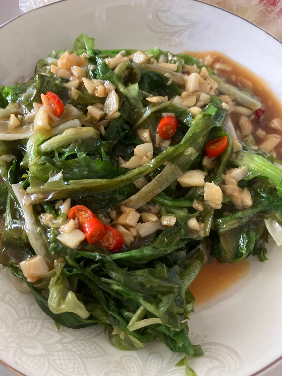 白灼苦菊