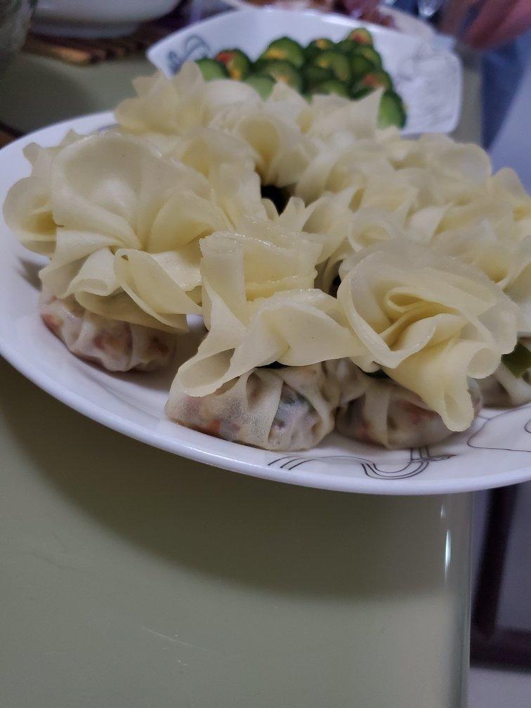 饺子皮花朵福袋