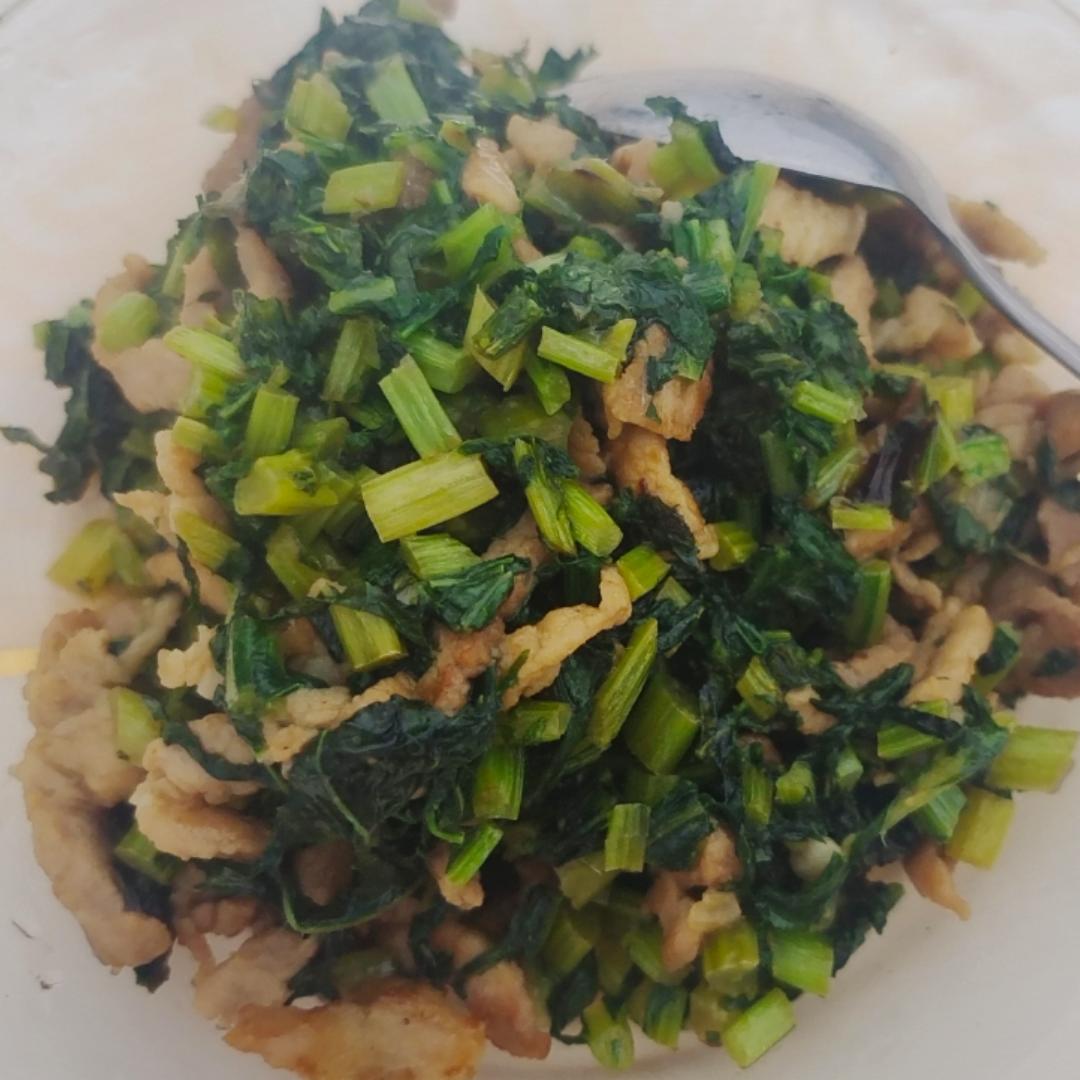 雪里蕻炒肉丝❗️❗️雪菜炒肉丝