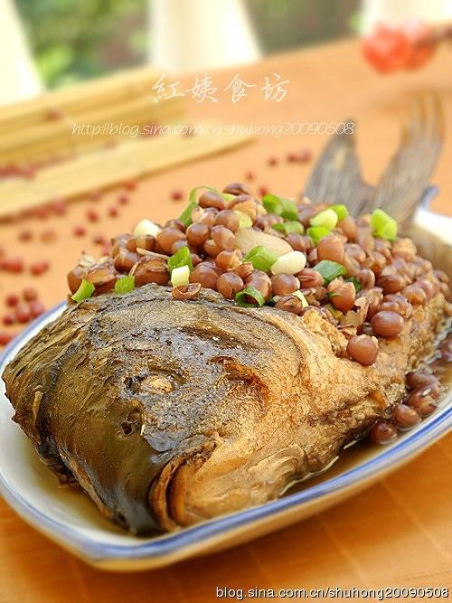 红小豆焖鲤鱼的做法