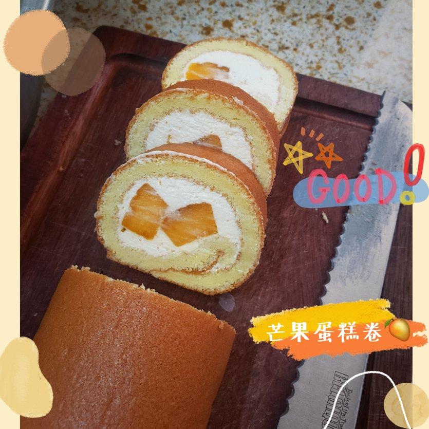 芒果戚风蛋糕卷